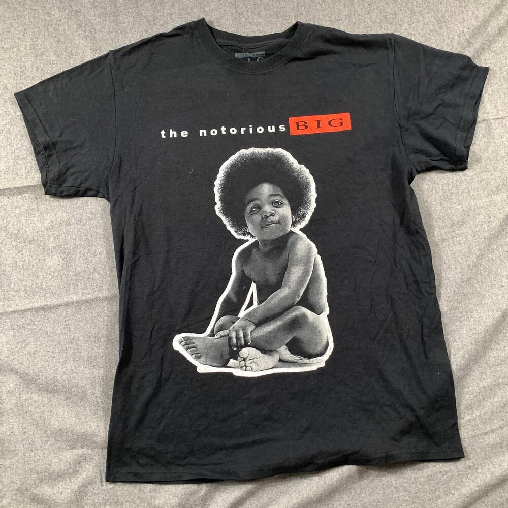The Notorious B.I.G. Shirt Adult Medium Black Casual T Shirt